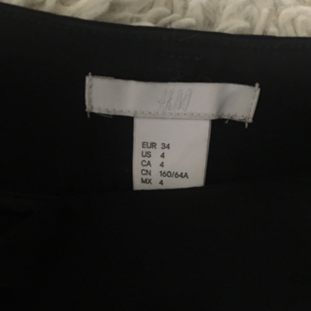 Black cut off dress pants